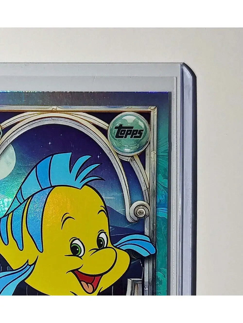 Flounder 2025 Topps Disney Wonder #122 Diamond Card The Little Mermaid